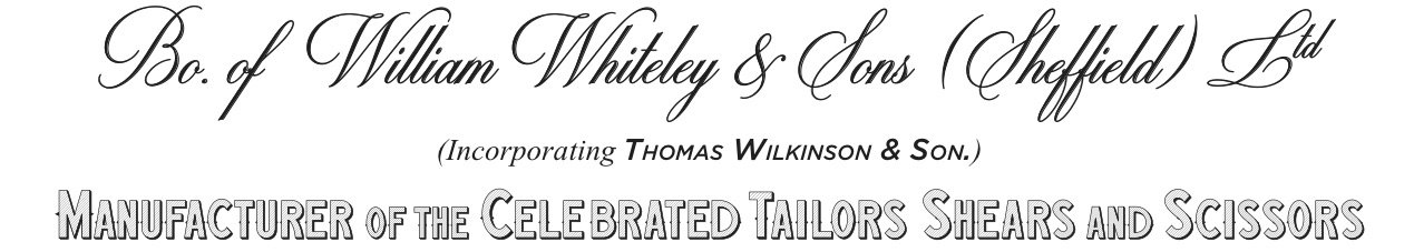 william whiteley vintage letterhead