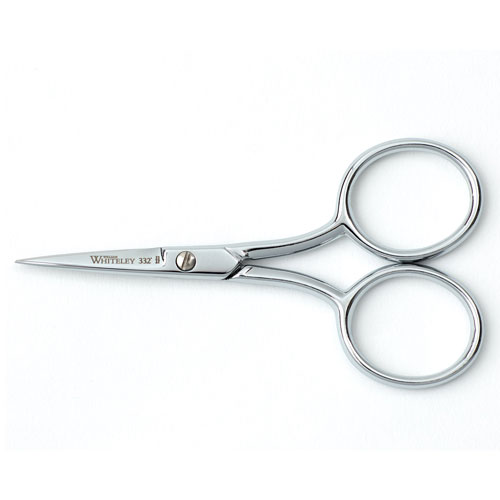 William Whiteley Big Bow Embroidery Scissors in front view.