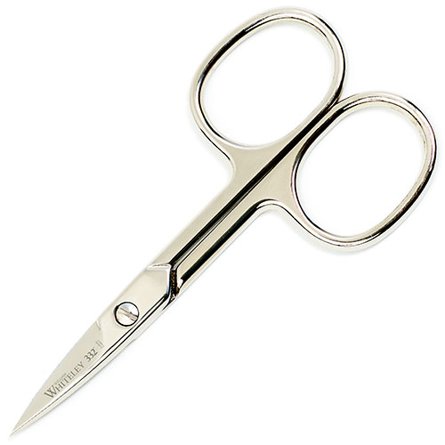William Whiteley Straight Nail Scissors in front view.