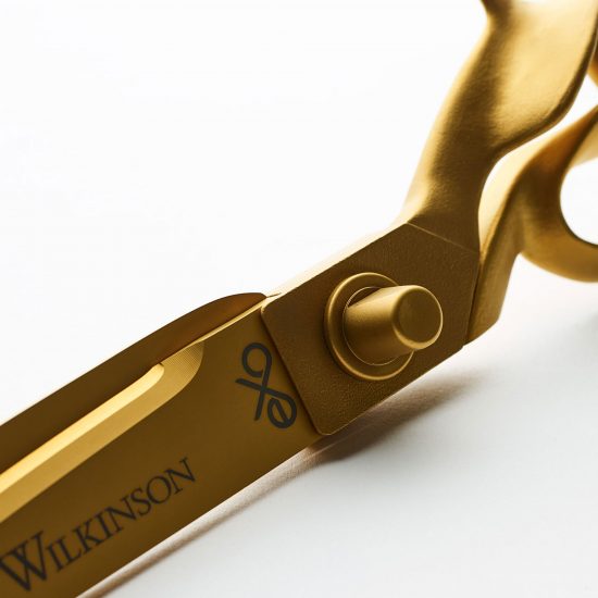 Wilkinson Gold Exo Gift Set in detail of the blade.