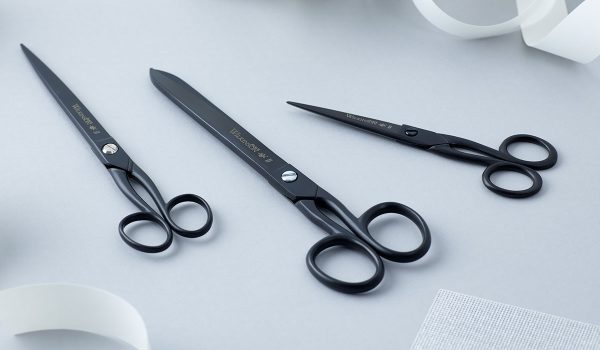Wilkinson Black Paper Scissor Gift Set in main view including 7inch, 9inch and 10inch Black Paper Scissors.