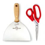 William Whiteley BBQ Kit in main view including bbq scraper and lightweight kitchen scissors.