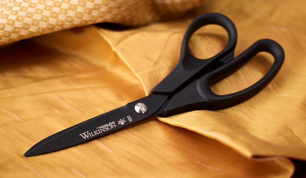 Wilkinson glide Lightweight Dressmaking and Upholstery scissors in main view.