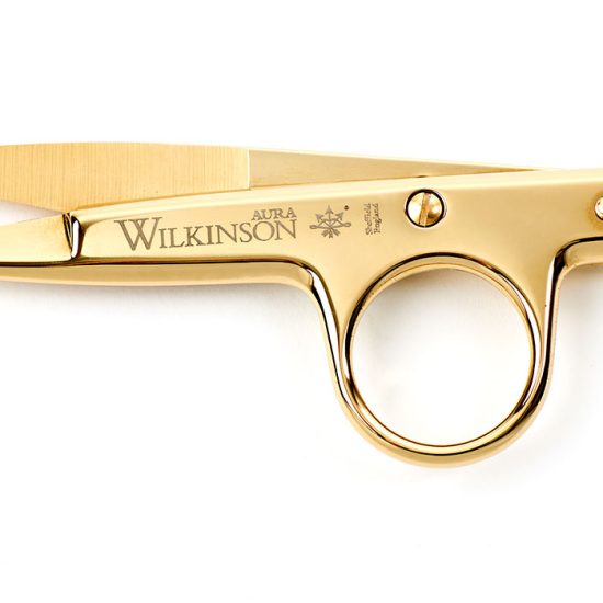 Wilkinson Gold Threadclips in front view.