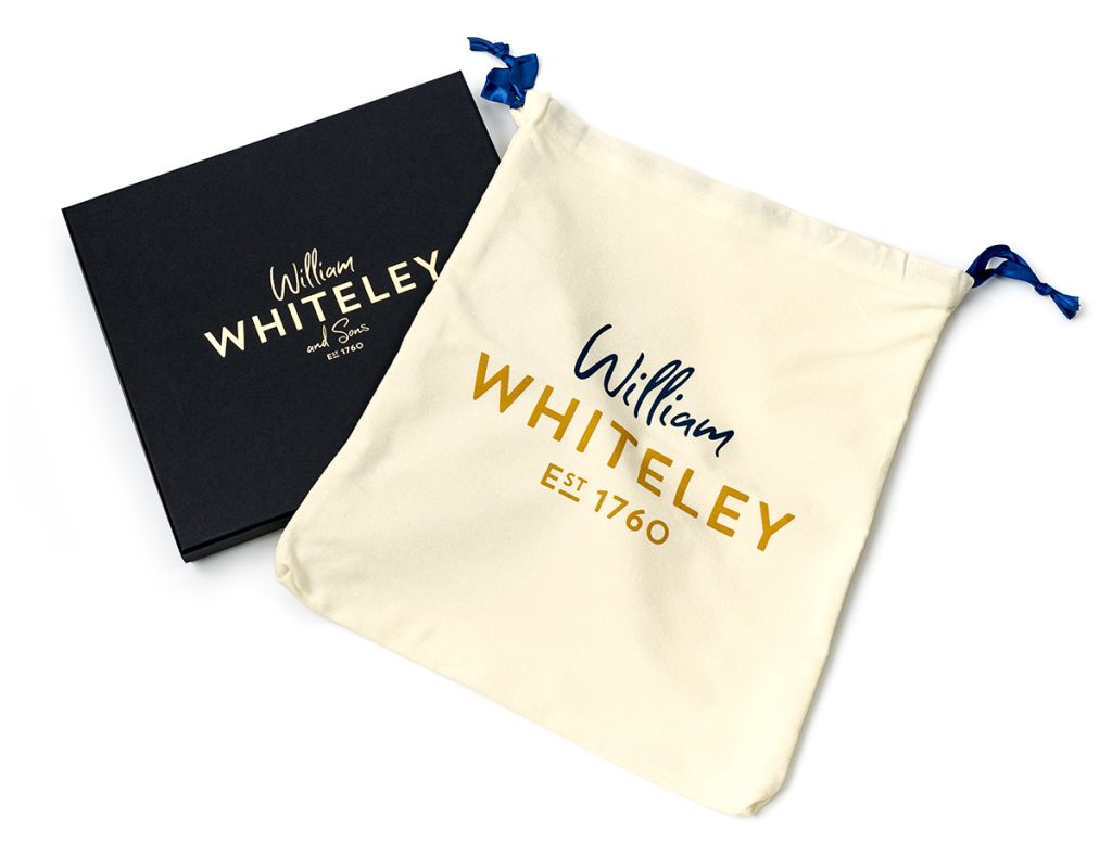 William Whiteley gift bag and packaging