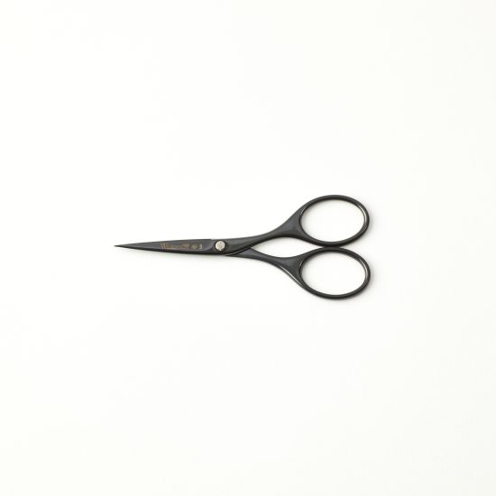 William Whiteley Noir Embroidery Scissors in front view.