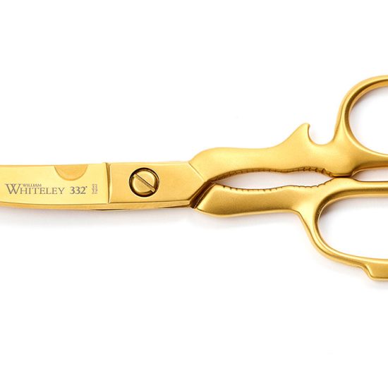 Our gold plated Kitchen Scissors at full view. These are handmade by craftsmen and dishwasher-friendly as a perfect gift.