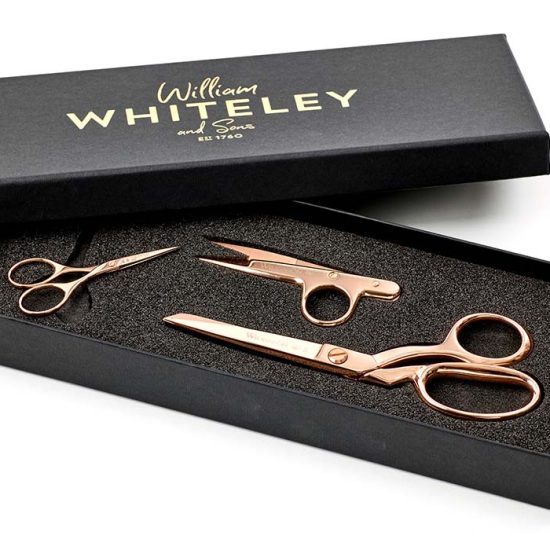 Wilkinson Rose Gold Sewing Gift Set in full with the packaging.