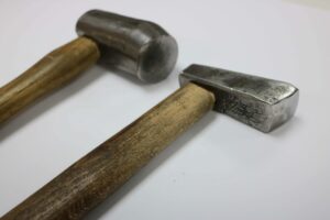 Steve's Hammers for scissor making
