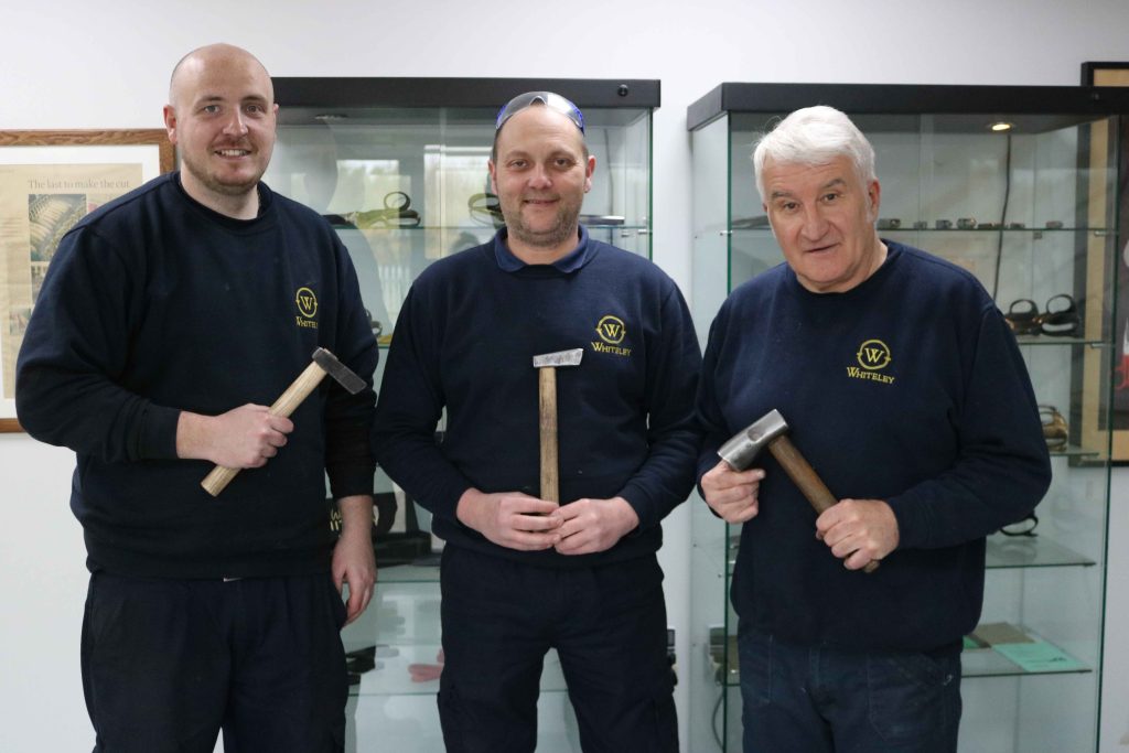 Pete, Andrew and Steve with their hammers