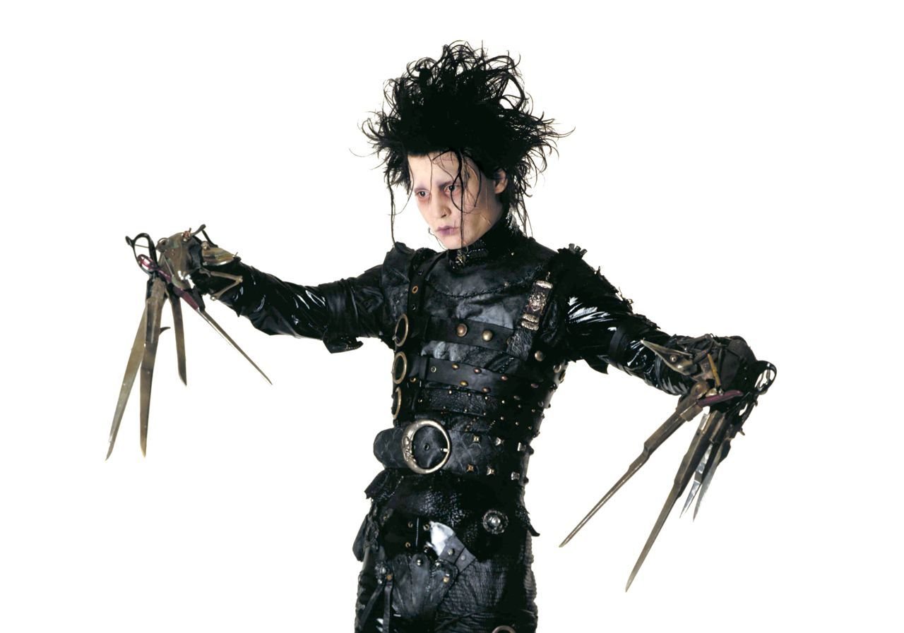 Edward Scissorhands, Tim Burton, Johnny Depp, special effects, scissor hands