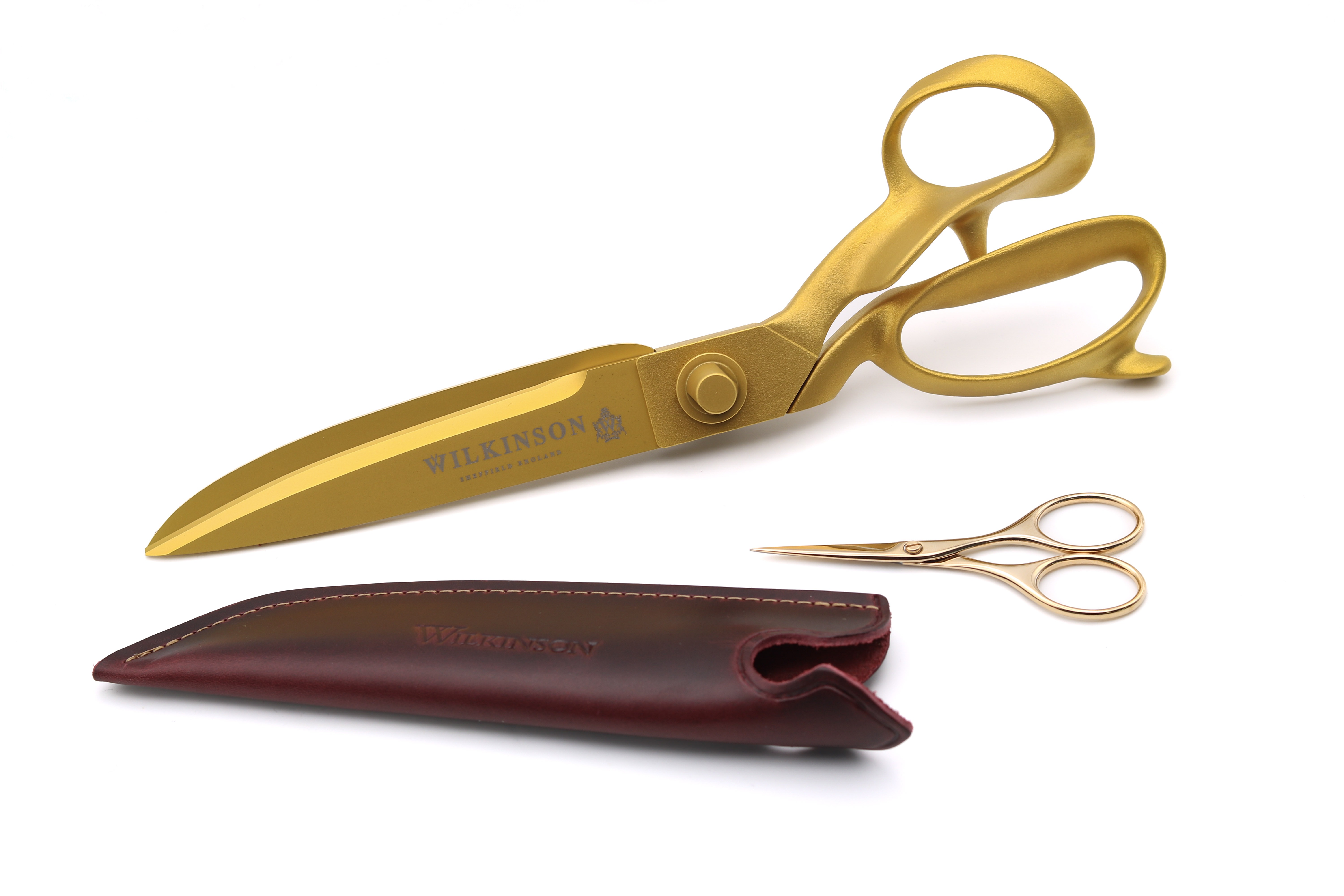 3 Piece Gold (TiN) Tailors Shear Set