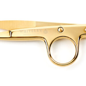 4.5'' Gold Plated Threadclip Scissors - Image 2
