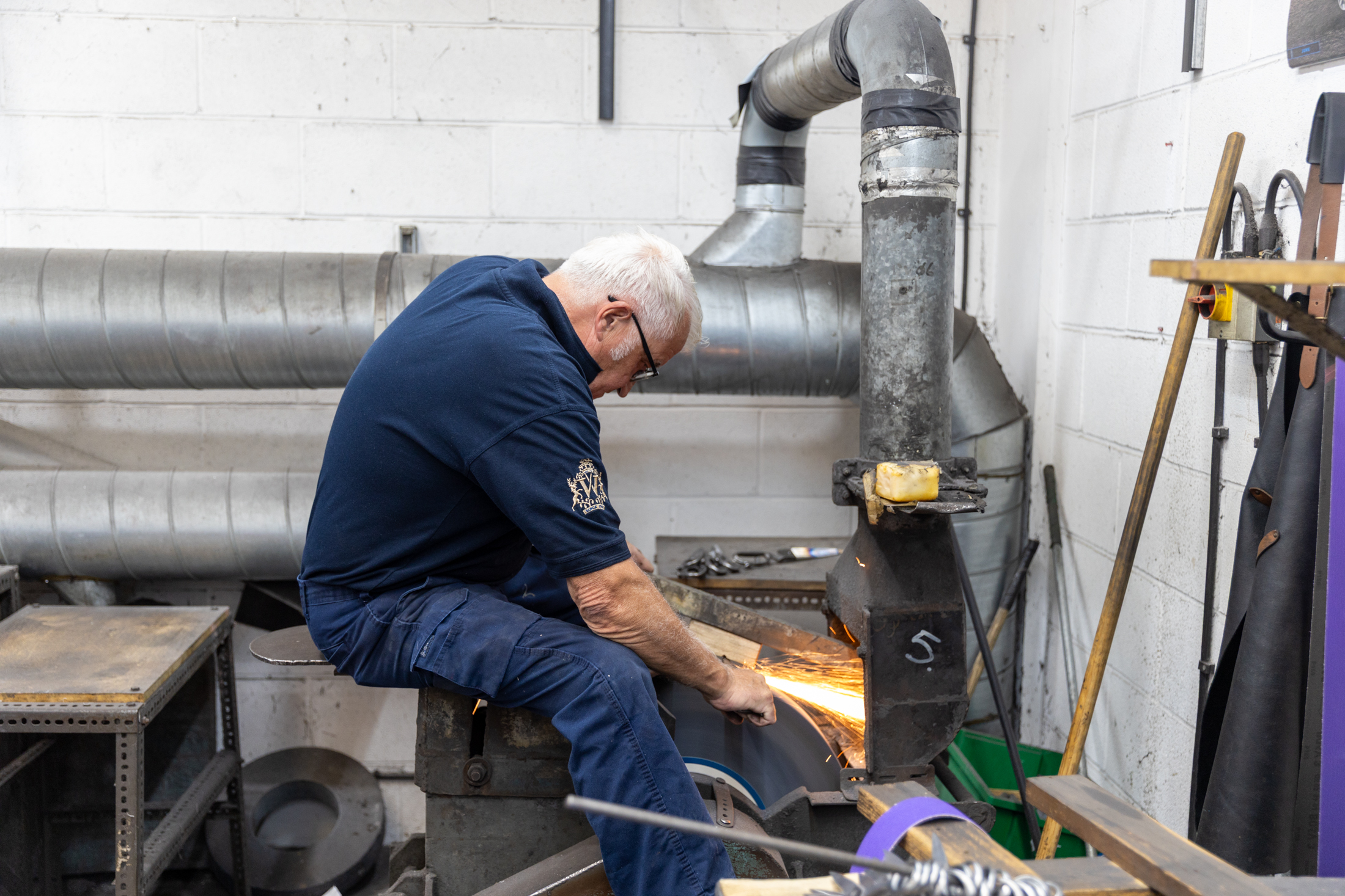 Whiteley's Master Craftsman Andy Colton at work