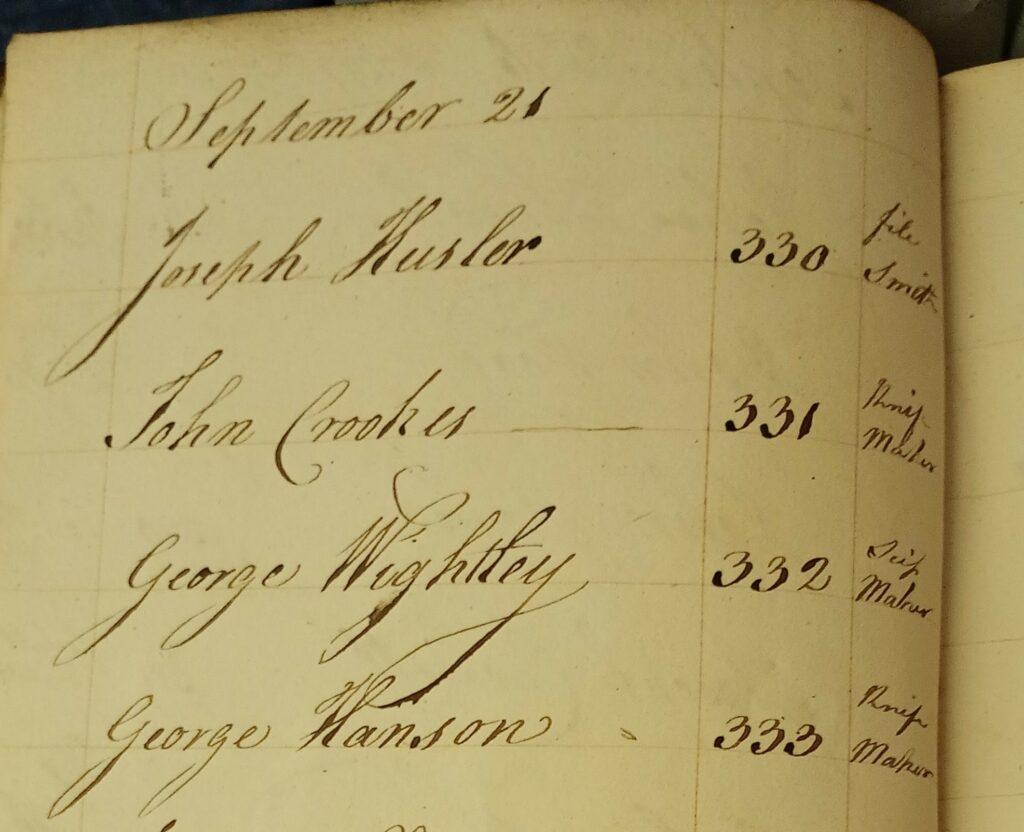 Signature of George Whiteley
